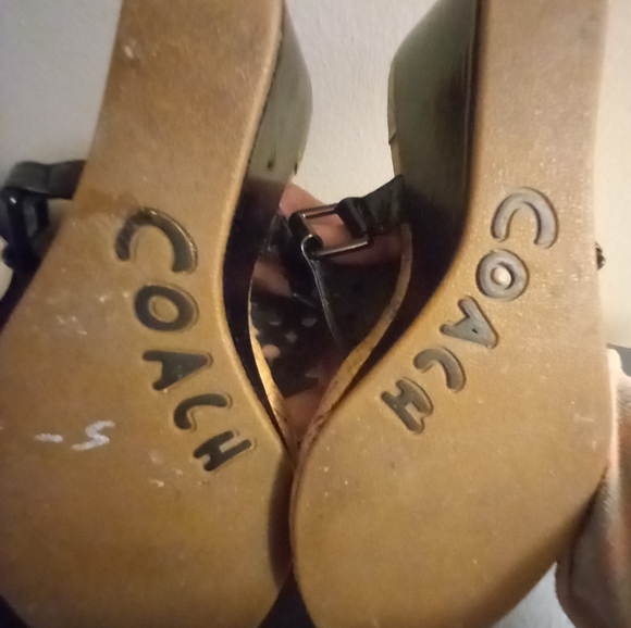 ☀ Coach Leather Sandals 👡 - Picture 4 of 6